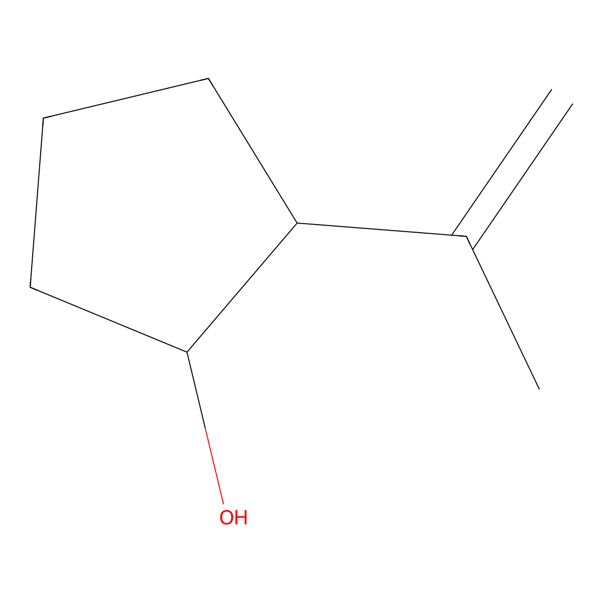 2-(Prop-1-en-2-yl)cyclopentan-1-ol molecular structure, CAS 380600-30-6