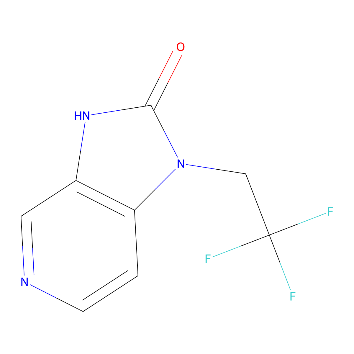 1-(2,2,2-trifluoroethyl)-1H-imidazo[4,5-c]pyridin-2(3H)-one molecular structure, CAS 380605-32-3