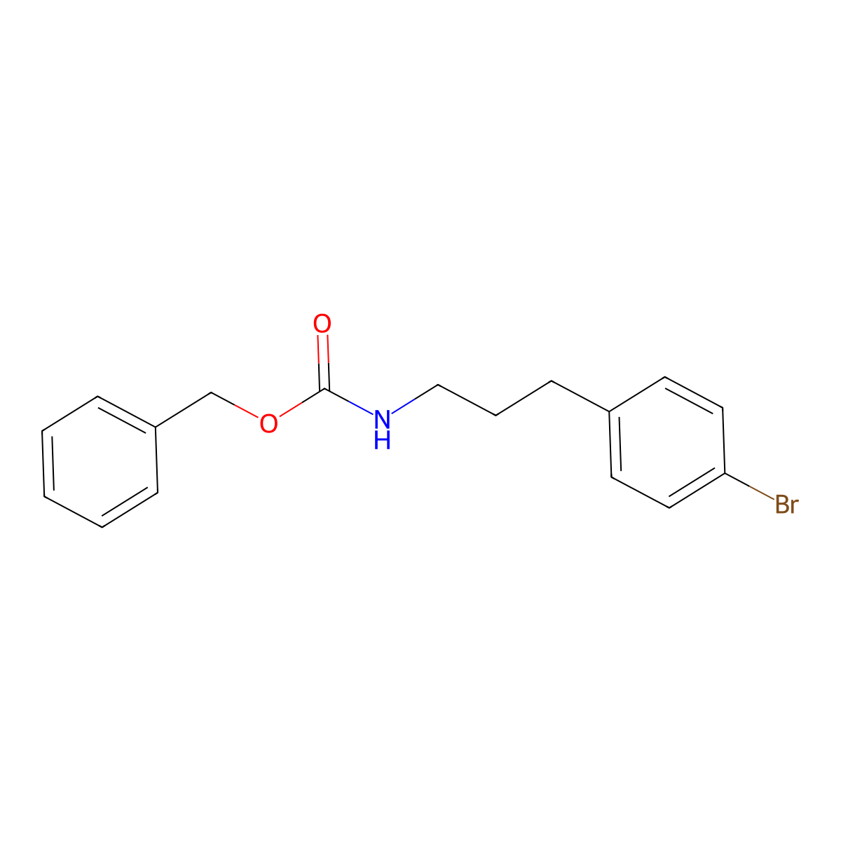 benzyl N-[3-(4-bromophenyl)propyl]carbamate molecular structure, CAS 380608-05-9