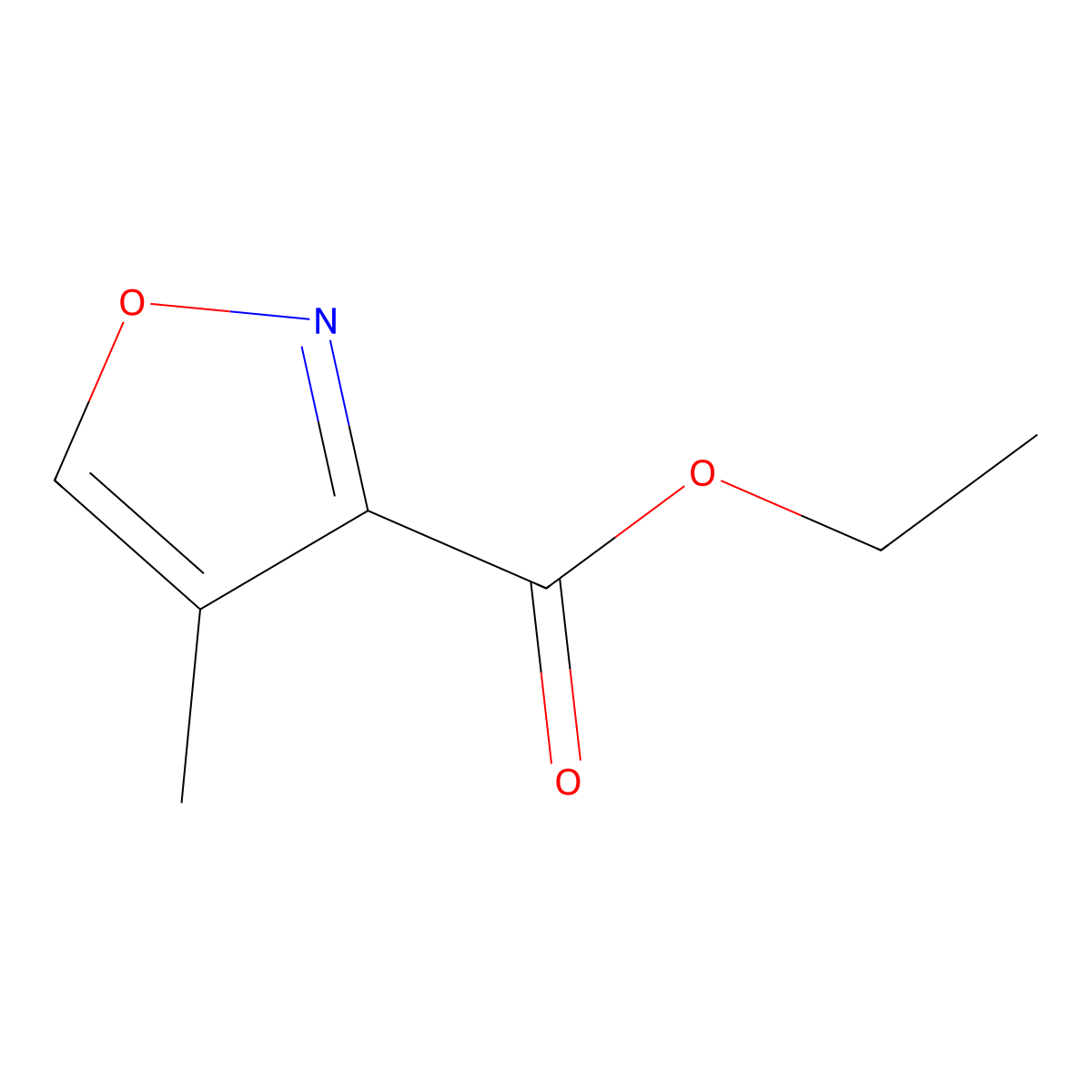 Ethyl 4-methylisoxazole-3-carboxylate molecular structure, CAS 38061-69-7