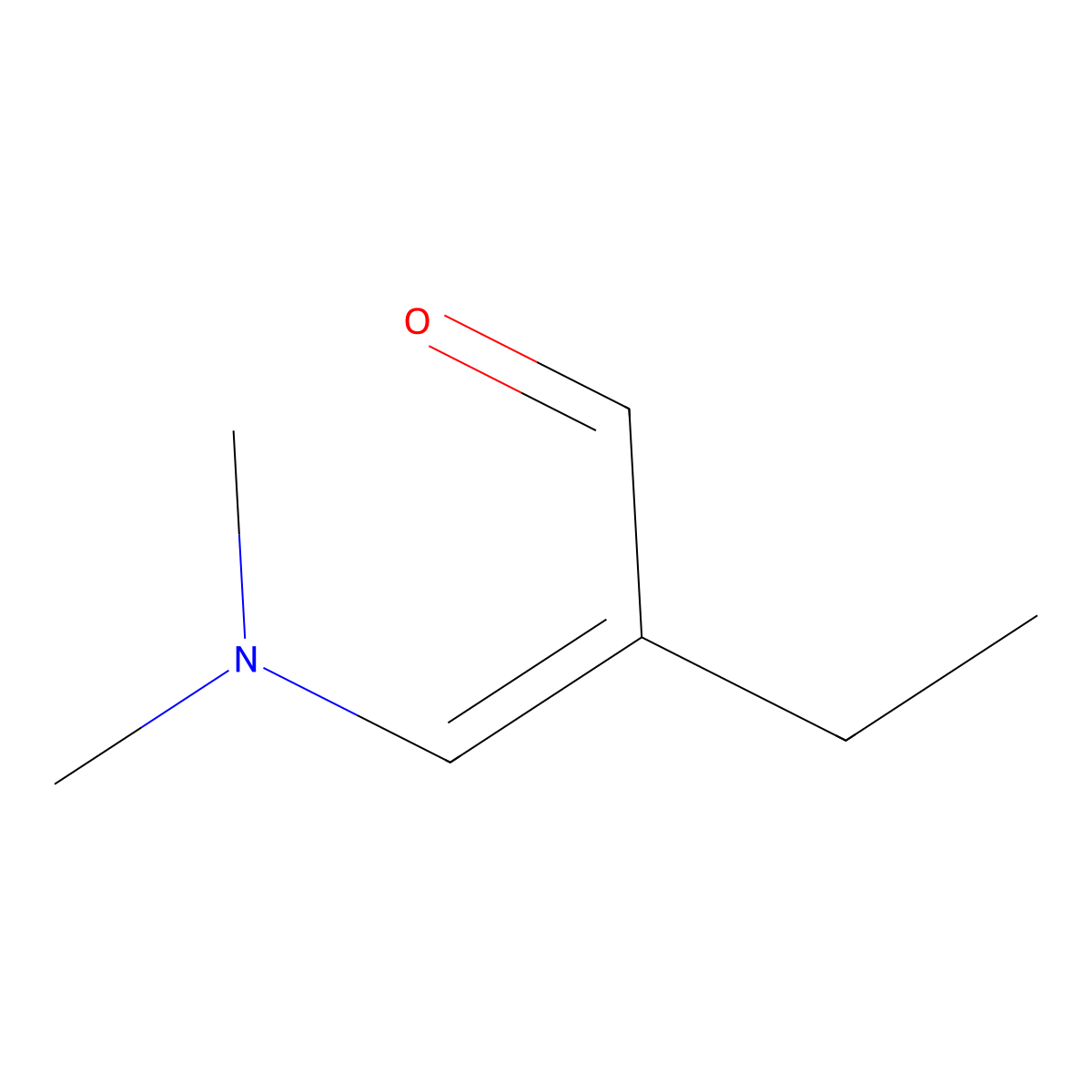 2-(Dimethylaminomethylidene)butanal molecular structure, CAS 38062-54-3