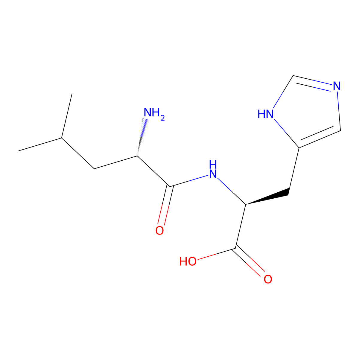 H-Leu-his-OH molecular structure, CAS 38062-72-5