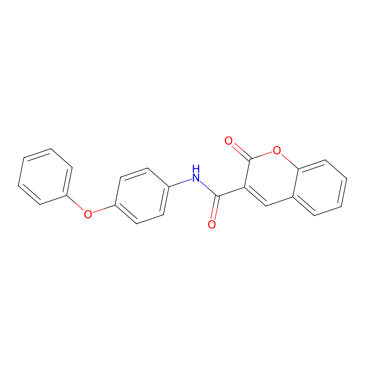 2-oxo-N-(4-phenoxyphenyl)-2H-chromene-3-carboxamide molecular structure, CAS 380622-46-8