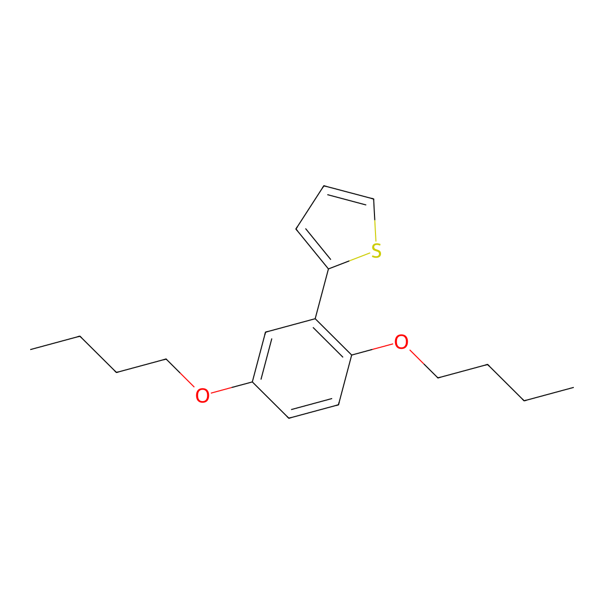 2-(2,5-Dibutoxyphenyl)thiophene molecular structure, CAS 380626-33-5