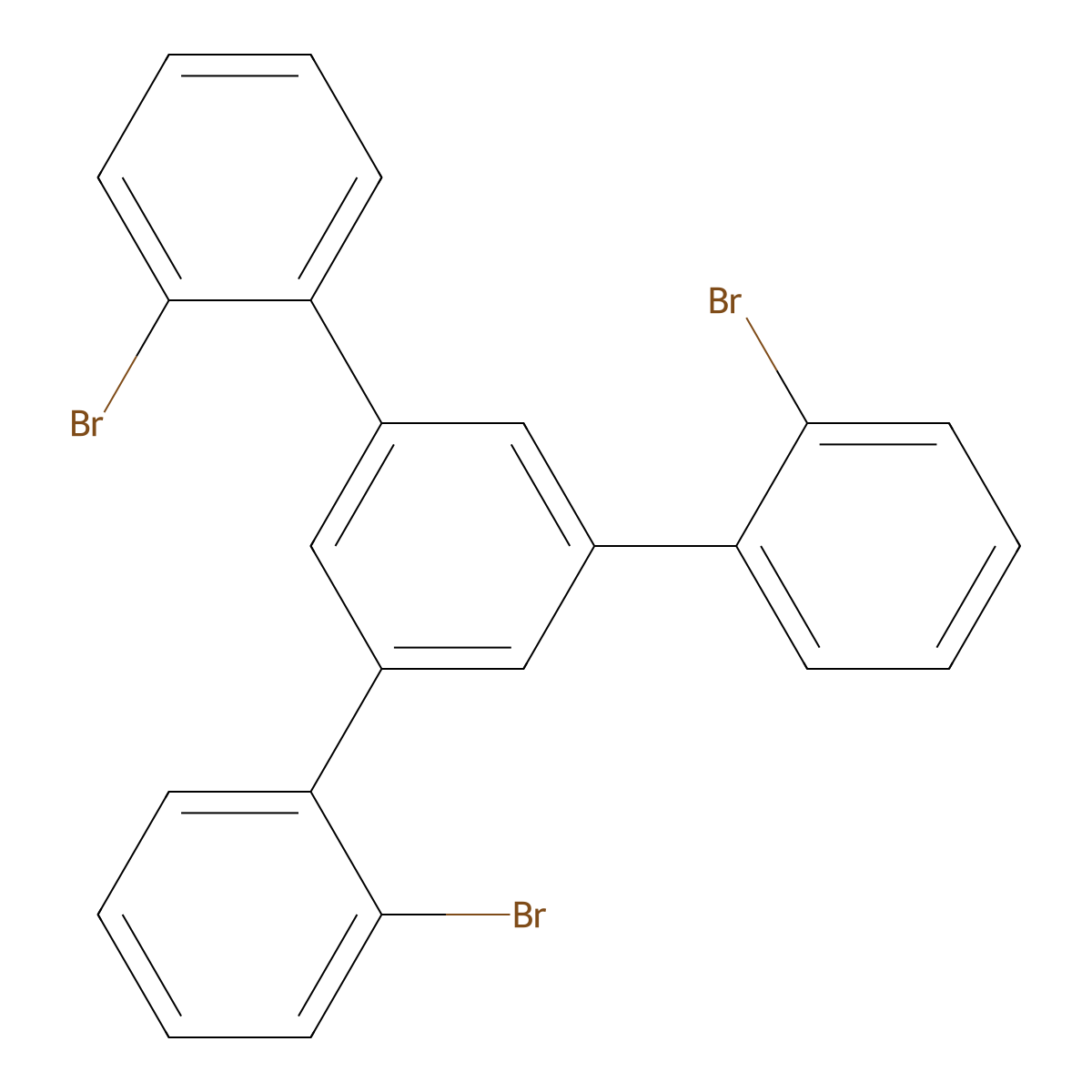 1,3,5-Tris(2-bromophenyl)benzene molecular structure, CAS 380626-56-2