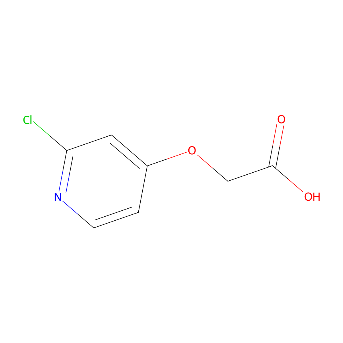 2-[(2-Chloropyridin-4-yl)oxy]acetic acid molecular structure, CAS 380626-79-9