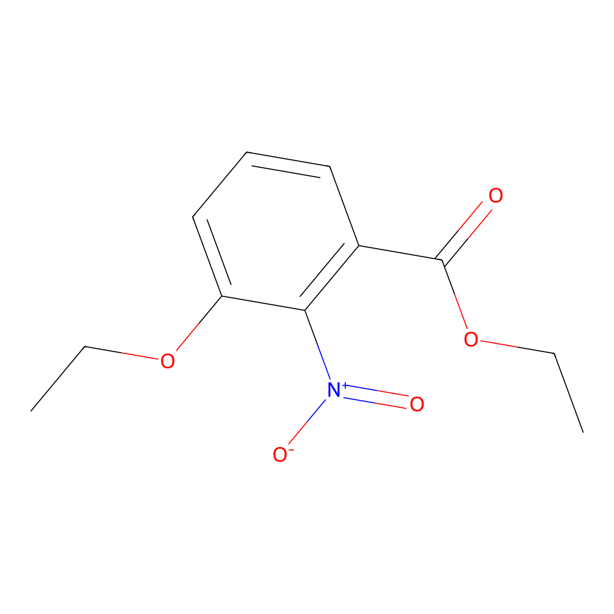 Ethyl 3-ethoxy-2-nitrobenzoate molecular structure, CAS 380635-88-1