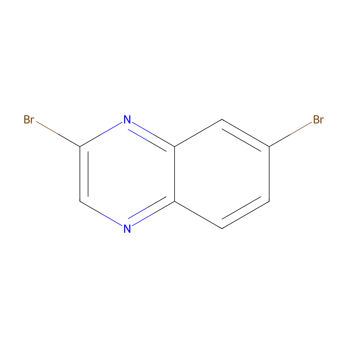 2,7-Dibromoquinoxaline molecular structure, CAS 380639-03-2