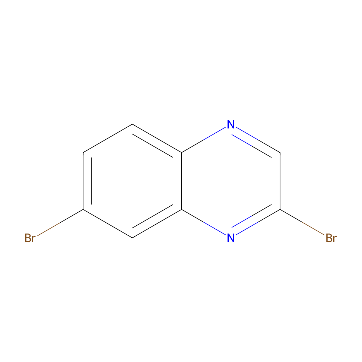 2,7-Dibromoquinoxaline molecular structure, CAS 380639-03-2