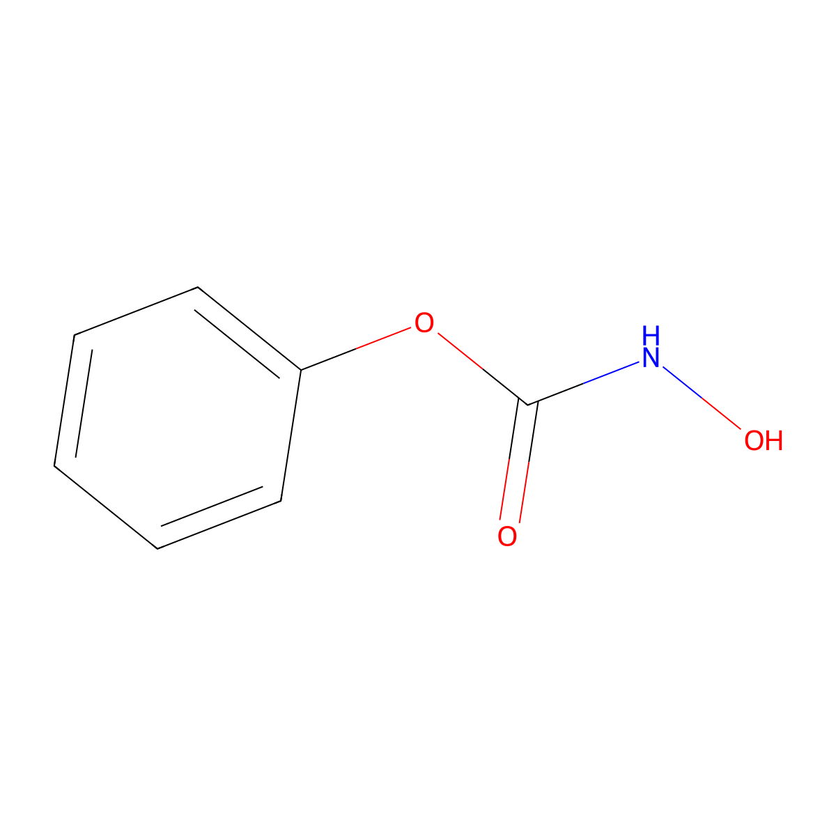 Phenyl N-hydroxycarbamate molecular structure, CAS 38064-07-2