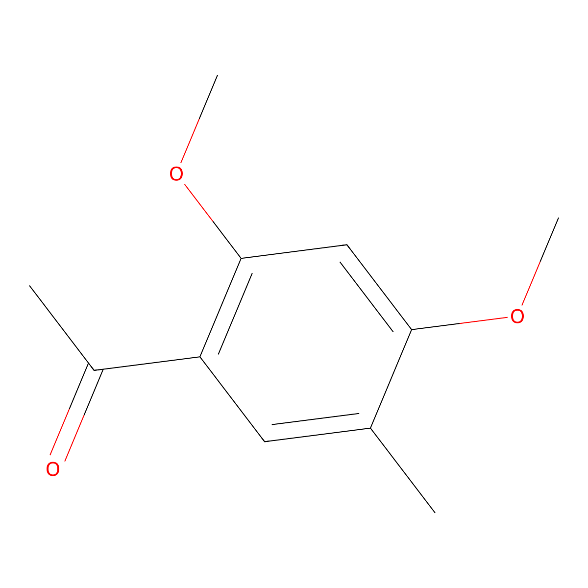 1-(2,4-Dimethoxy-5-methylphenyl)ethanone molecular structure, CAS 38064-95-8