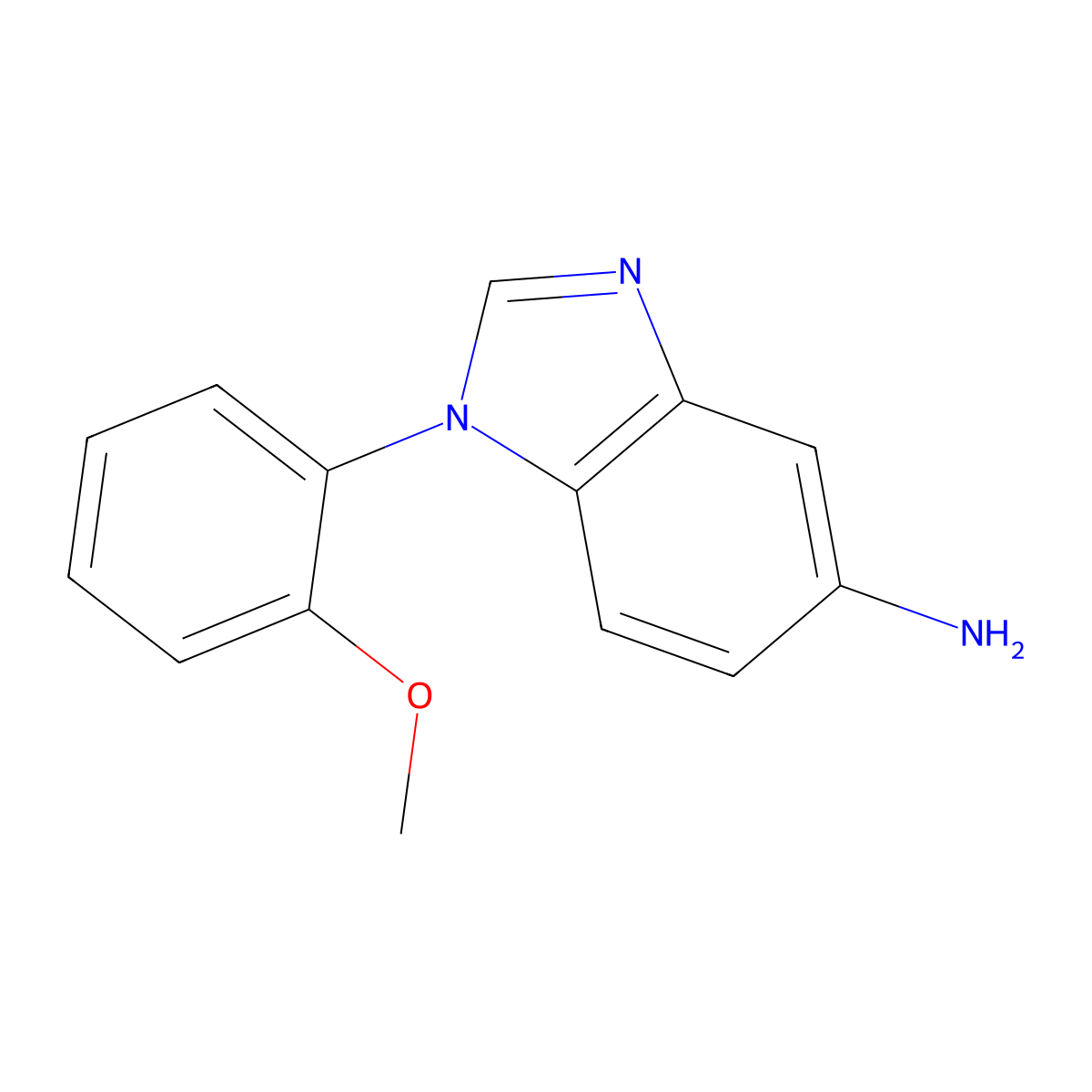 1-(2-Methoxyphenyl)-1H-benzo[d]imidazol-5-amine molecular structure, CAS 380641-63-4