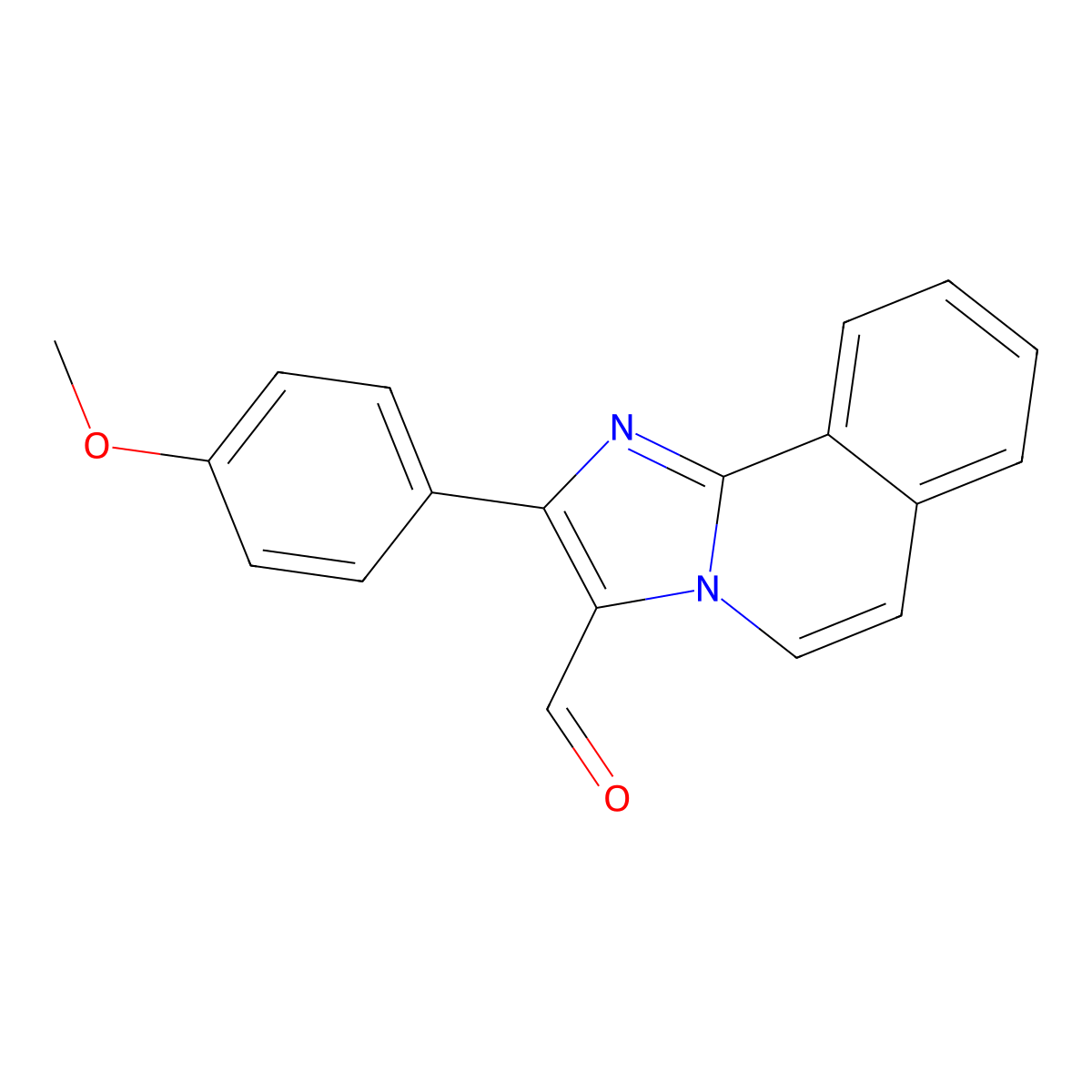2-(4-Methoxyphenyl)imidazo[2,1-a]isoquinoline-3-carbaldehyde molecular structure, CAS 380651-01-4