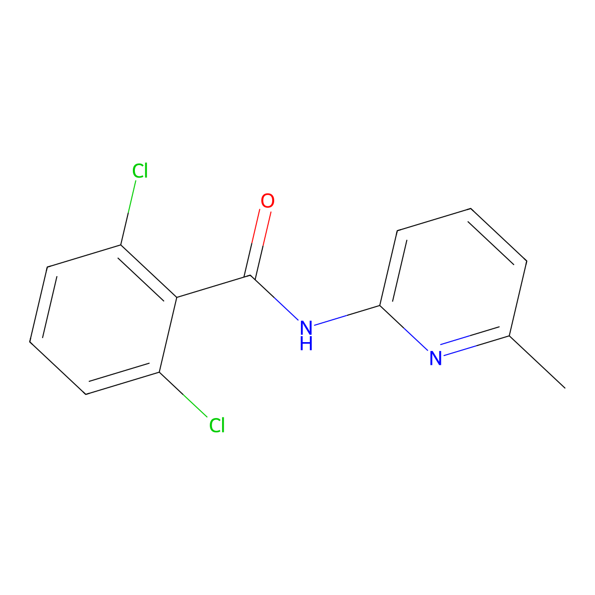 2,6-dichloro-N-(6-methylpyridin-2-yl)benzamide molecular structure, CAS 380653-52-1