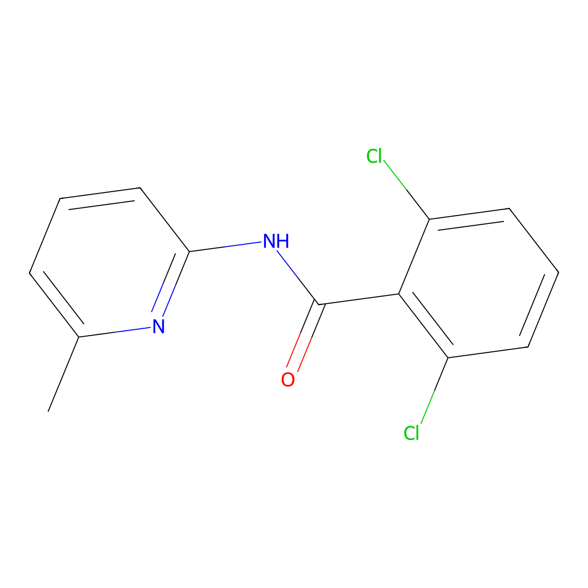 2,6-dichloro-N-(6-methylpyridin-2-yl)benzamide molecular structure, CAS 380653-52-1