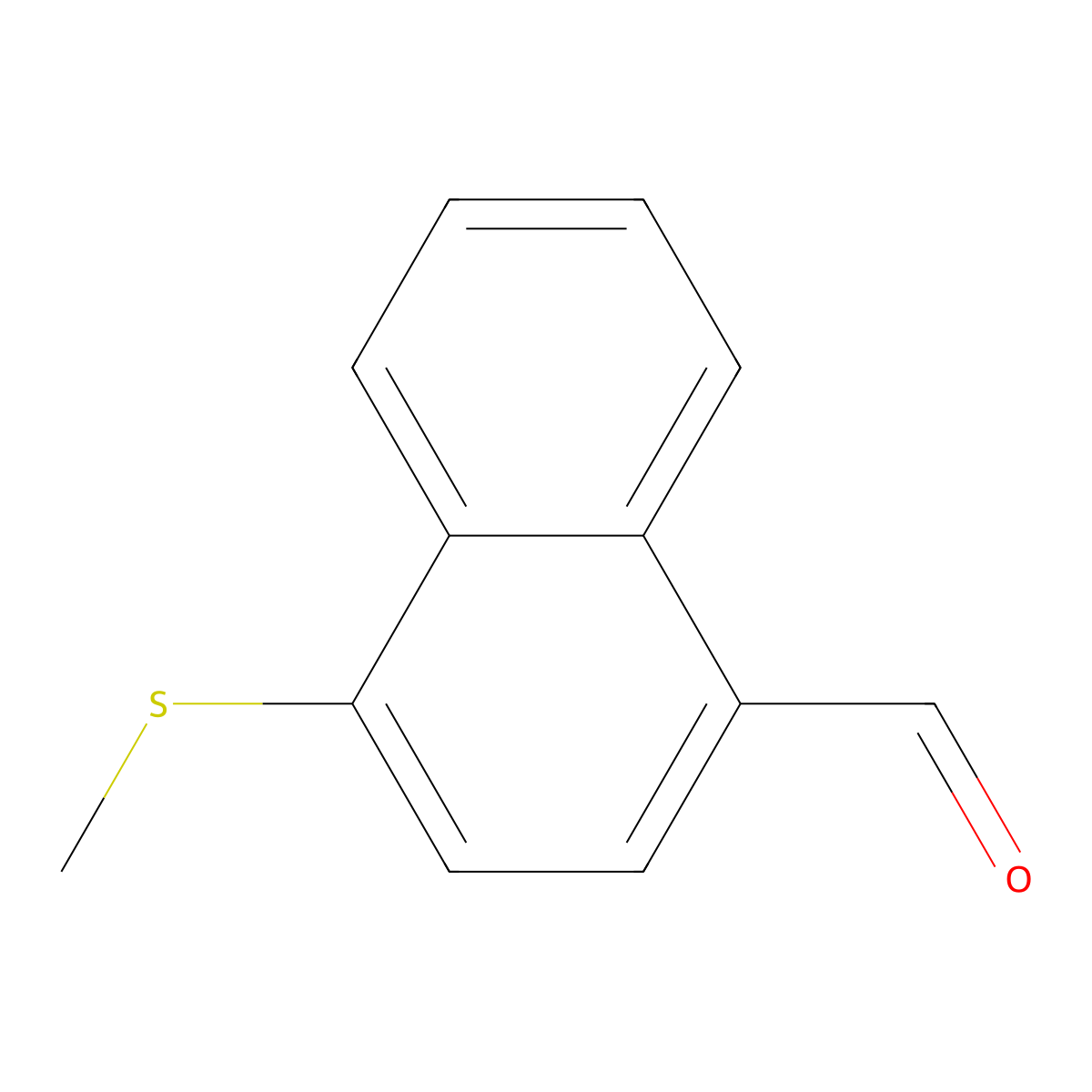 4-(Methylthio)-1-naphthaldehyde molecular structure, CAS 38066-89-6