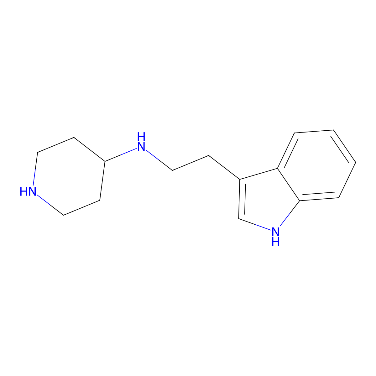 N-(2-(1H-Indol-3-yl)ethyl)piperidin-4-amine molecular structure, CAS 380664-77-7