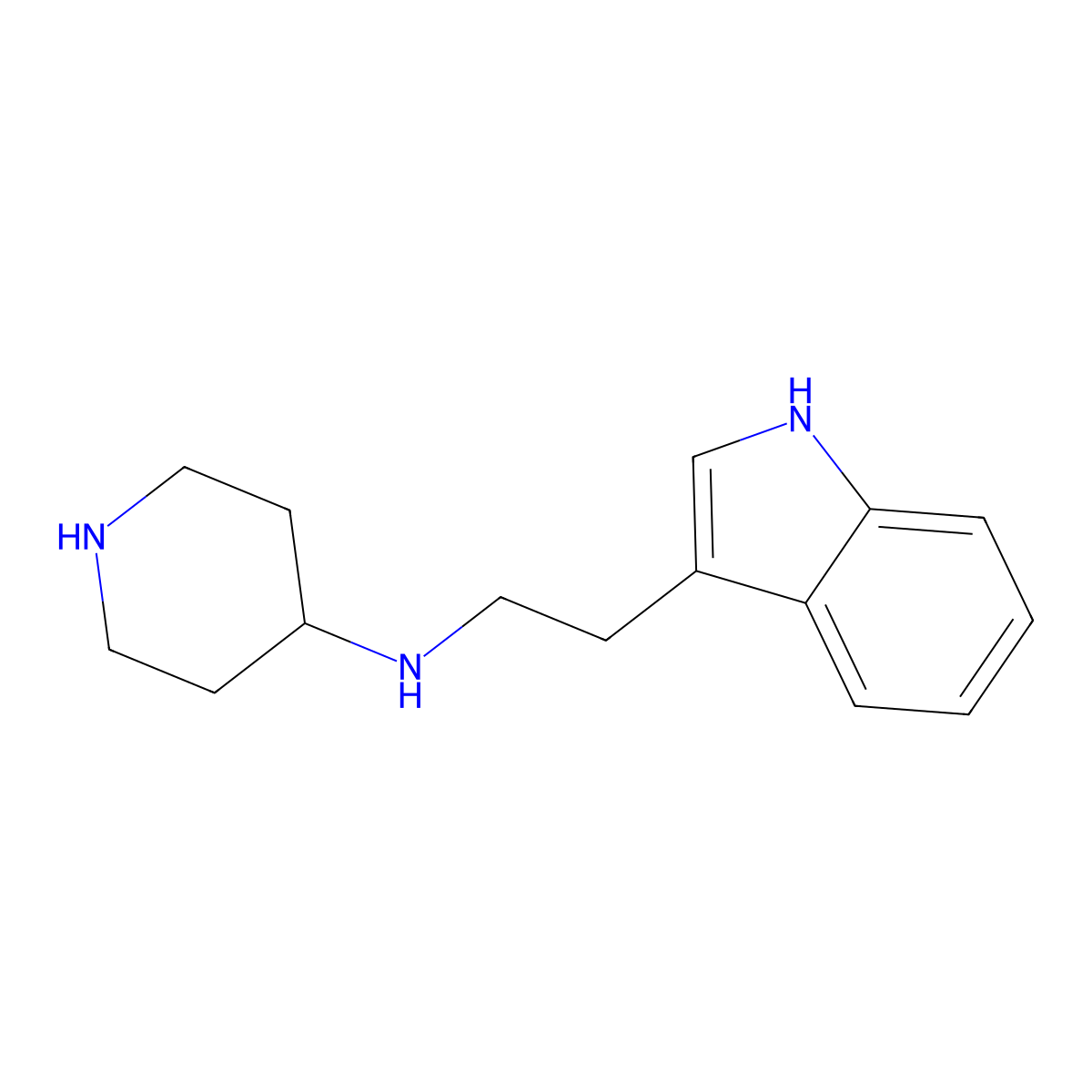N-(2-(1H-Indol-3-yl)ethyl)piperidin-4-amine molecular structure, CAS 380664-77-7