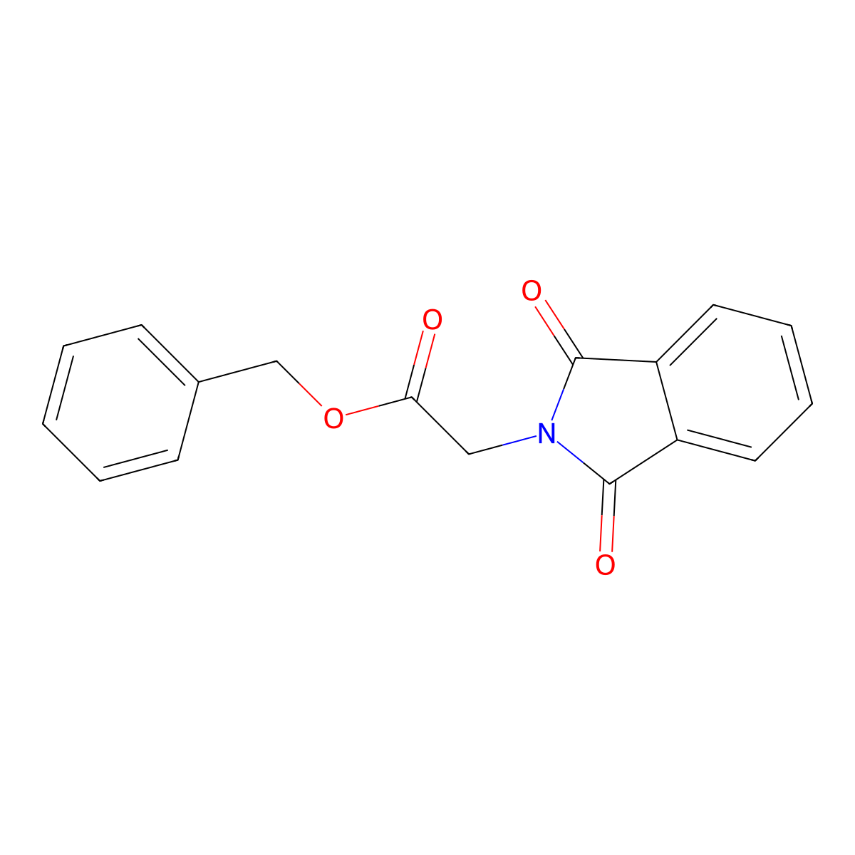 Benzyl 2-(1,3-dioxoisoindol-2-yl)acetate molecular structure, CAS 38068-73-4