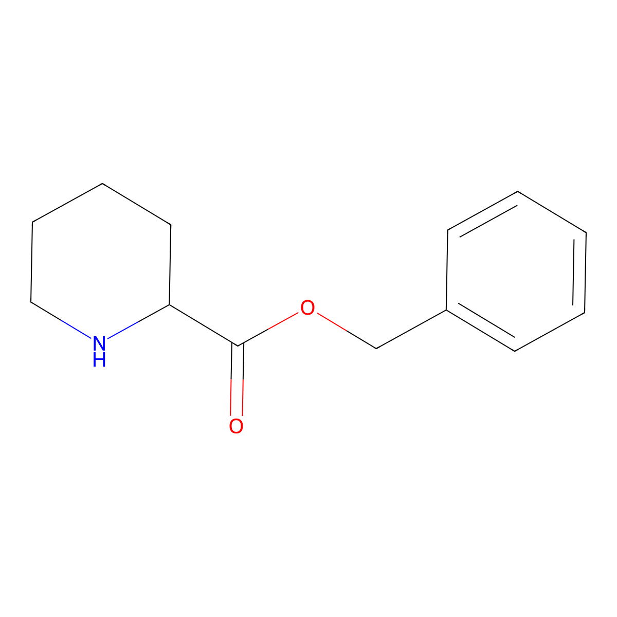 Benzyl piperidine-2-carboxylate molecular structure, CAS 38068-75-6