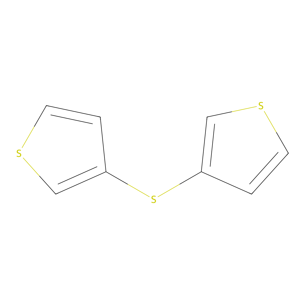 Thiophene, 3,3'-thiobis- molecular structure, CAS 3807-38-3