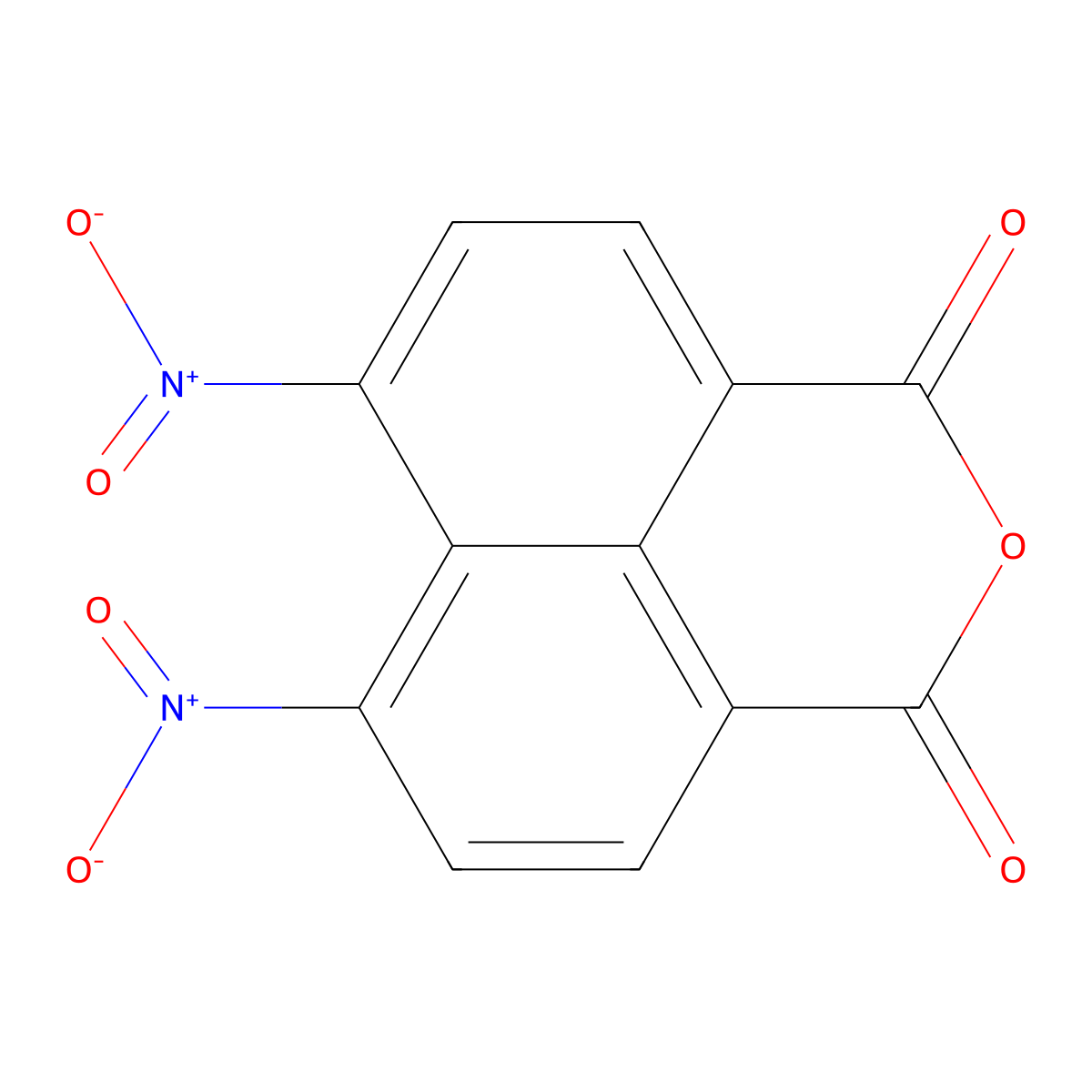 6,7-Dinitro-benzo[de]isochromene-1,3-dione molecular structure, CAS 3807-78-1