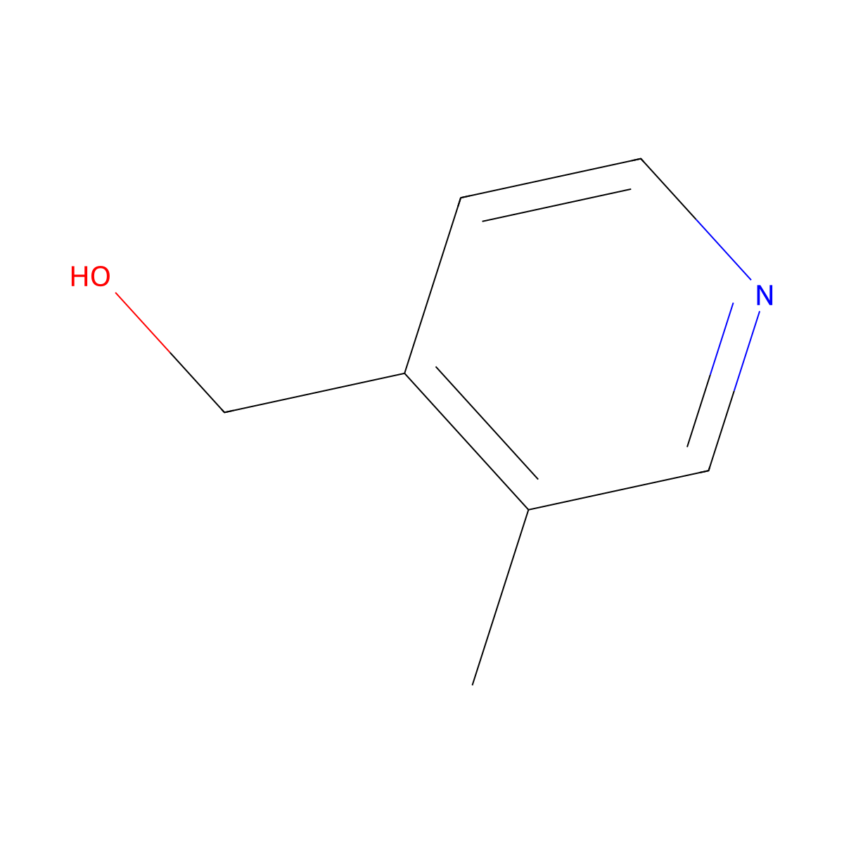 (3-Methylpyridin-4-yl)methanol molecular structure, CAS 38070-73-4