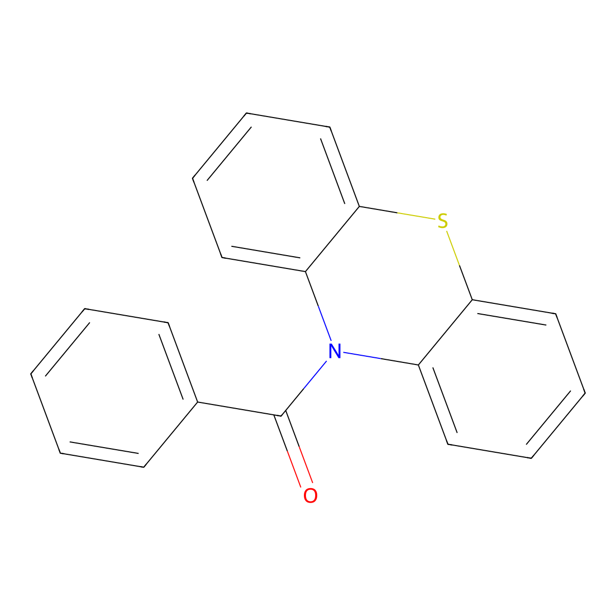 10-Benzoyl-10H-phenothiazine molecular structure, CAS 38076-73-2