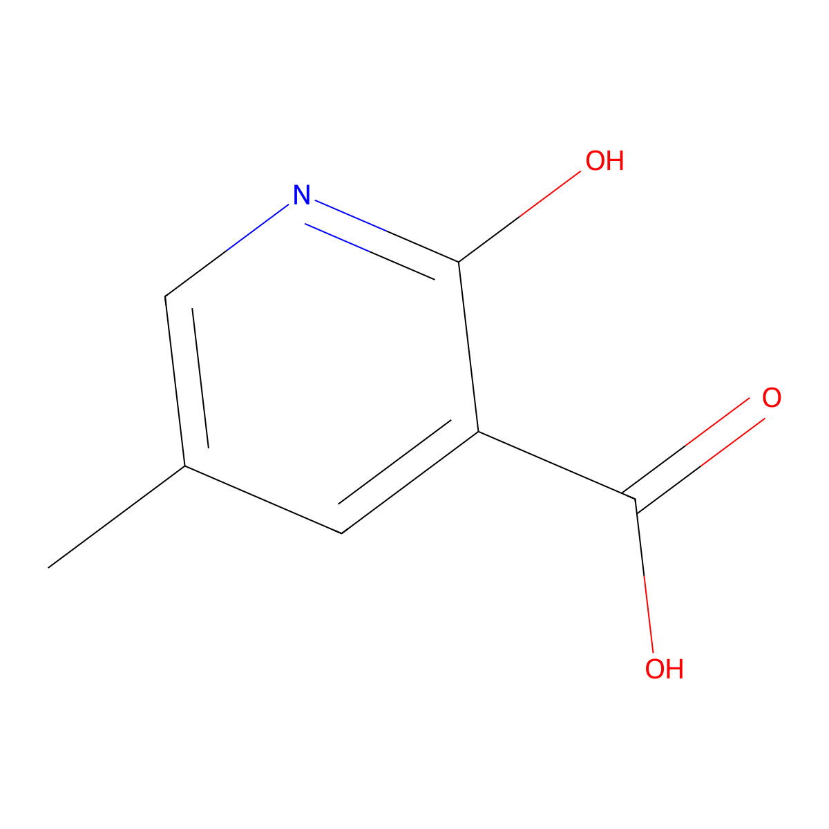 5-Methyl-2-oxo-1,2-dihydropyridine-3-carboxylic acid molecular structure, CAS 38076-77-6