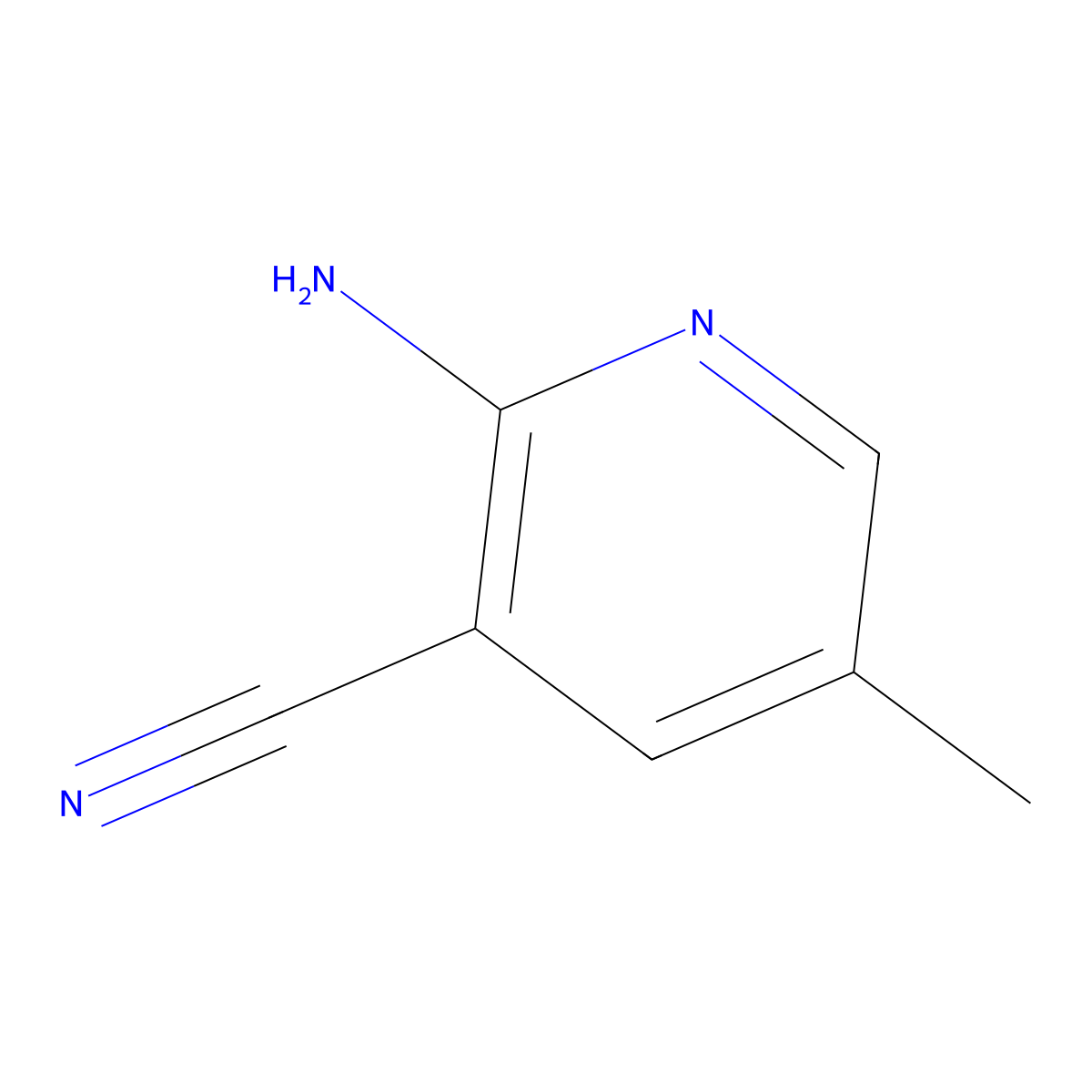 2-Amino-5-methylpyridine-3-carbonitrile molecular structure, CAS 38076-78-7