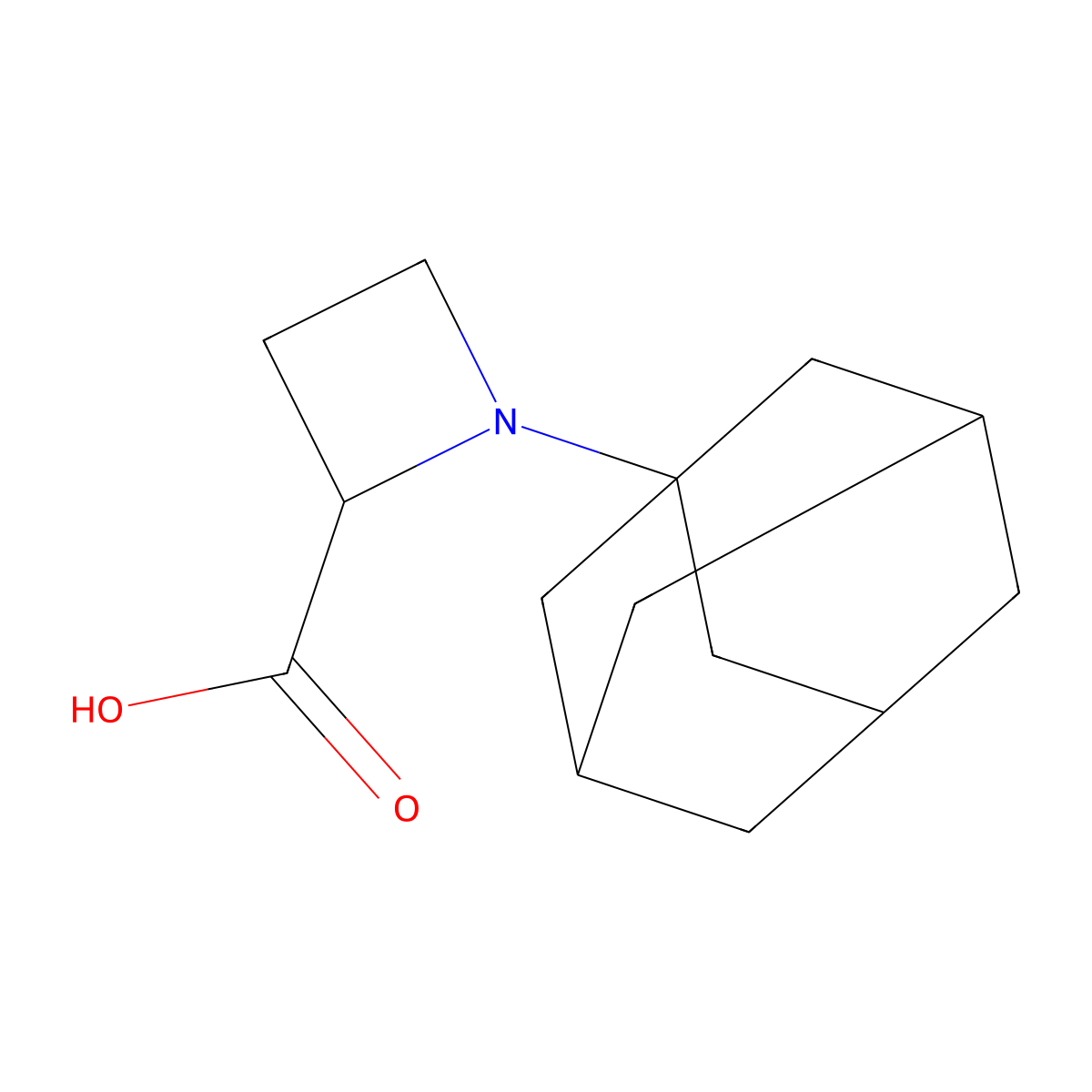 Carmantadine molecular structure, CAS 38081-67-3