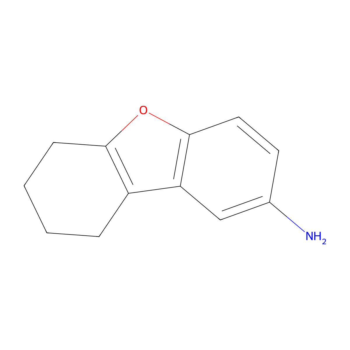 6,7,8,9-Tetrahydro-dibenzofuran-2-ylamine molecular structure, CAS 38084-44-5