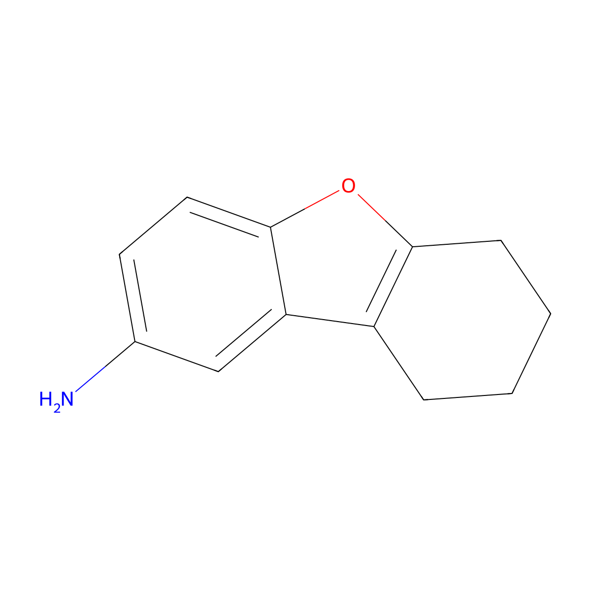 6,7,8,9-Tetrahydro-dibenzofuran-2-ylamine molecular structure, CAS 38084-44-5
