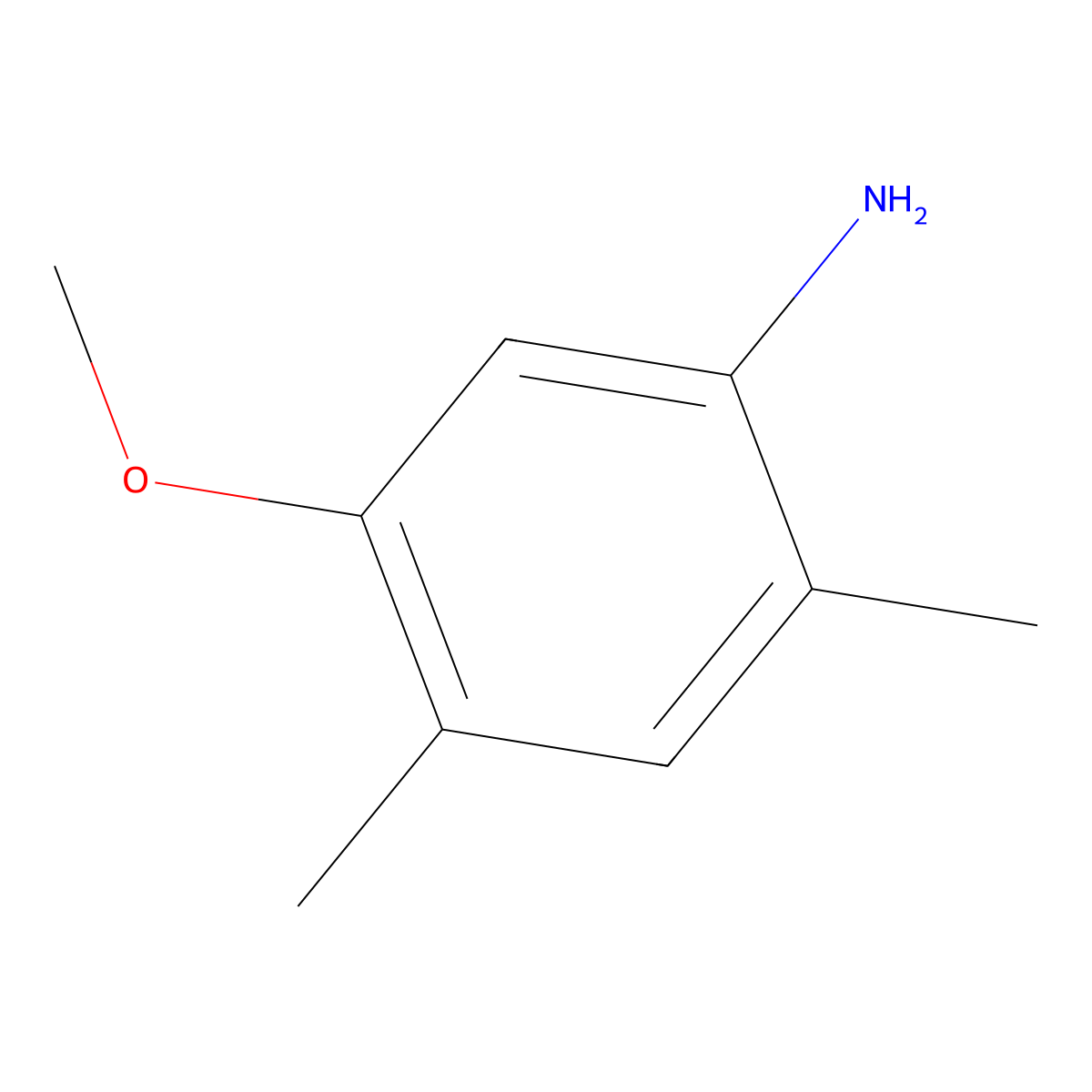 5-Methoxy-2,4-dimethylaniline molecular structure, CAS 380844-06-4