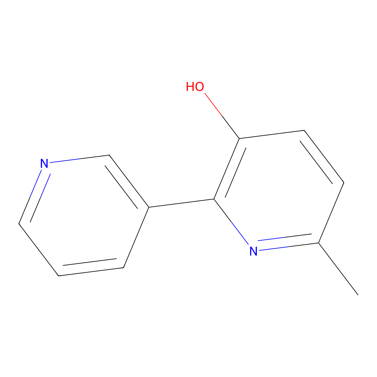 6-Methyl-2-pyridin-3-ylpyridin-3-ol molecular structure, CAS 380849-24-1