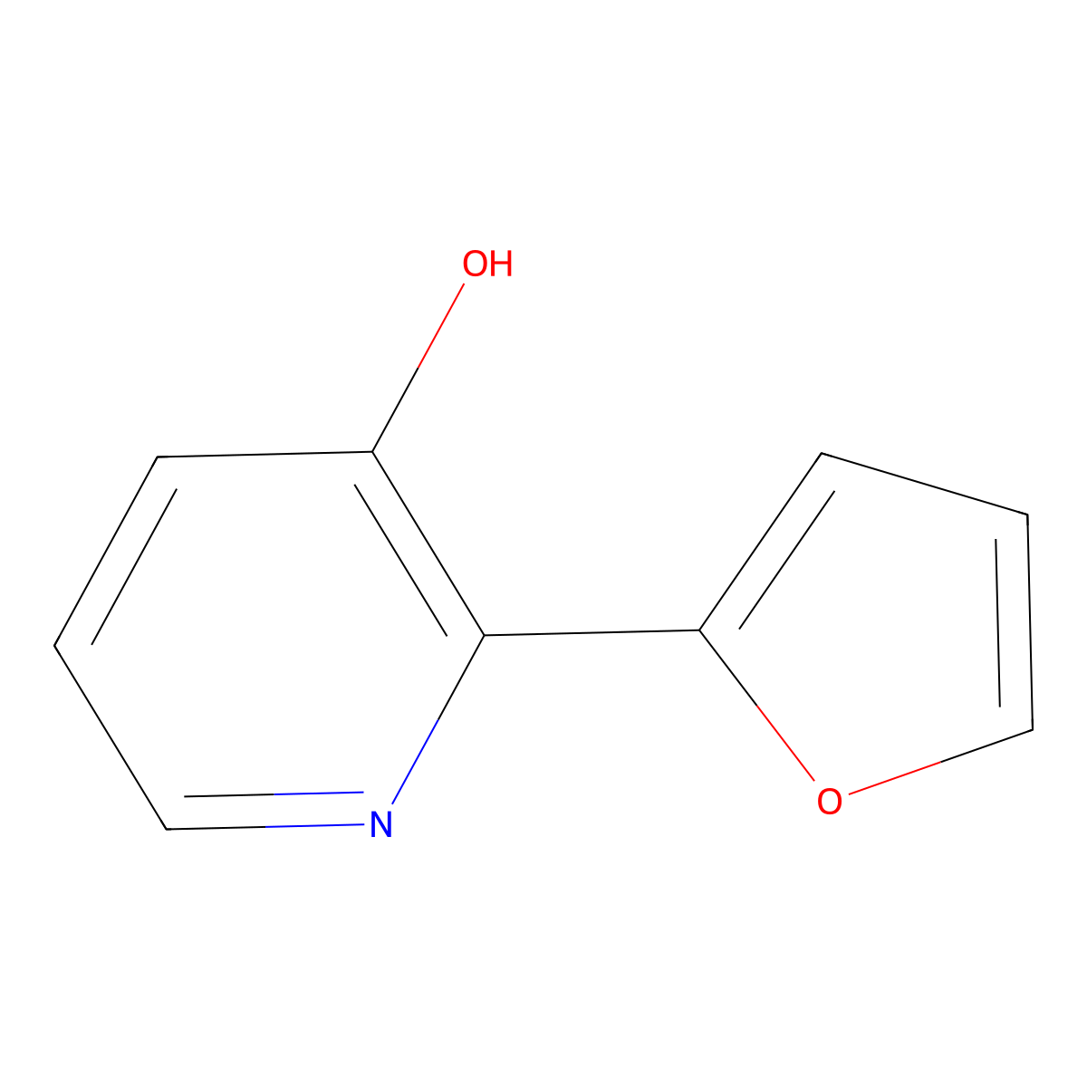 2-(Furan-2-YL)-3-hydroxypyridine molecular structure, CAS 380849-28-5