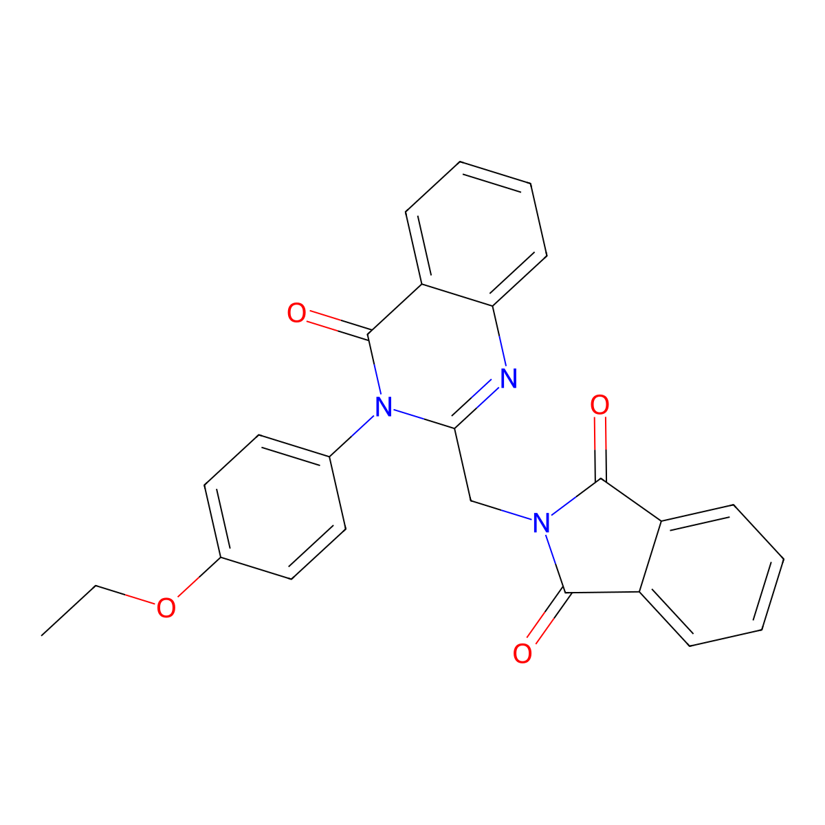 2-[[3-(4-Ethoxyphenyl)-4-oxoquinazolin-2-yl]methyl]isoindole-1,3-dione molecular structure, CAS 380877-91-8