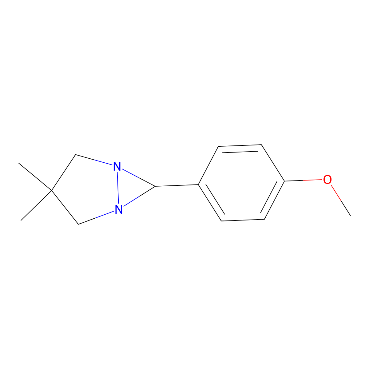 6-(4-Methoxyphenyl)-3,3-dimethyl-1,5-diazabicyclo[3.1.0]hexane molecular structure, CAS 380881-22-1