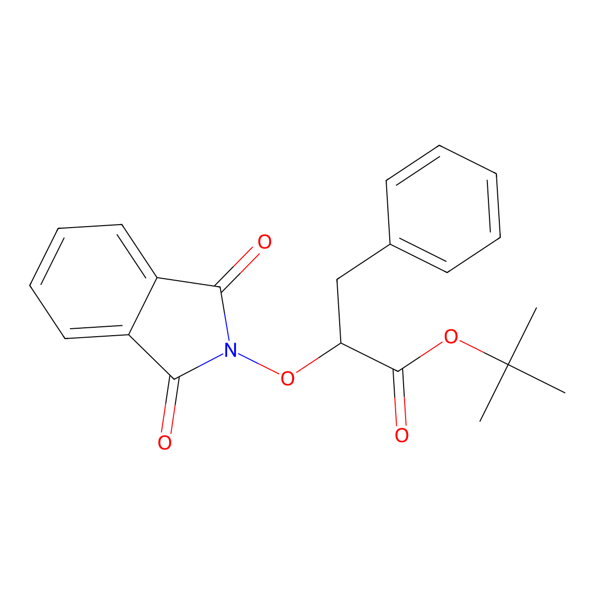 (R)-tert-Butyl 2-(1,3-dioxoisoindolin-2-yloxy)-3-phenylpropanoate molecular structure, CAS 380886-37-3