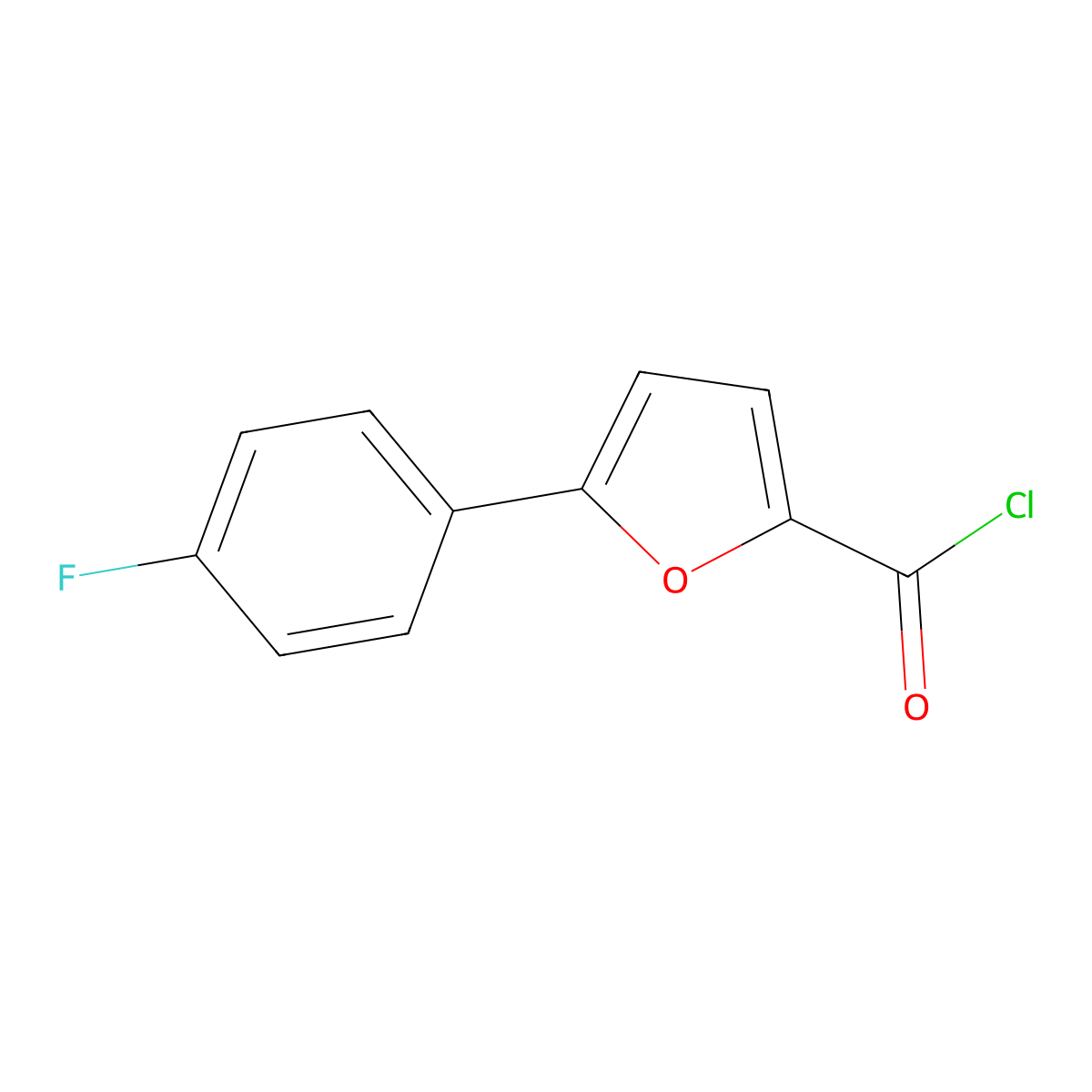 5-(4-Fluorophenyl)furan-2-carbonyl chloride molecular structure, CAS 380889-69-0