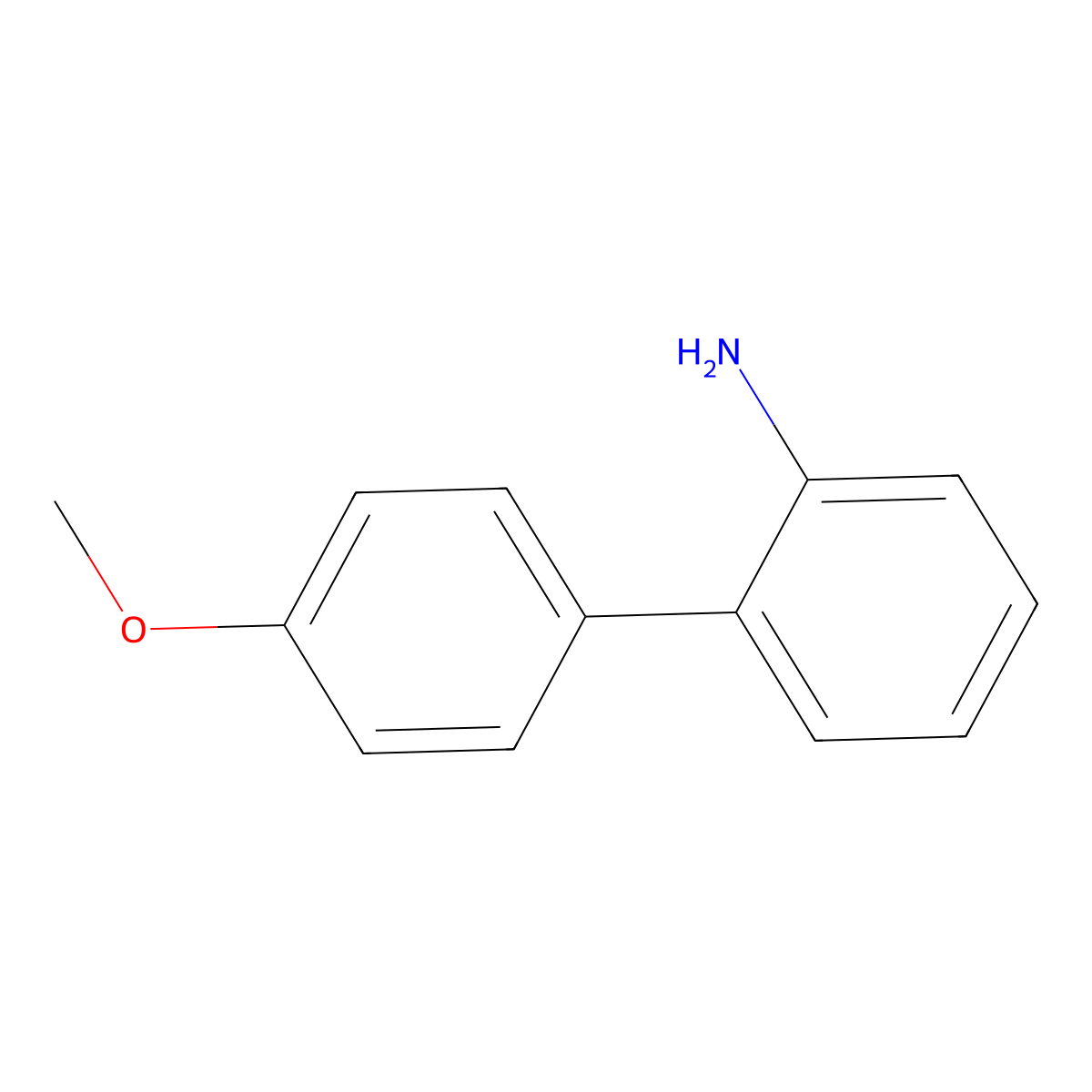 4'-methoxy-[1,1'-Biphenyl]-2-amine molecular structure, CAS 38089-03-1