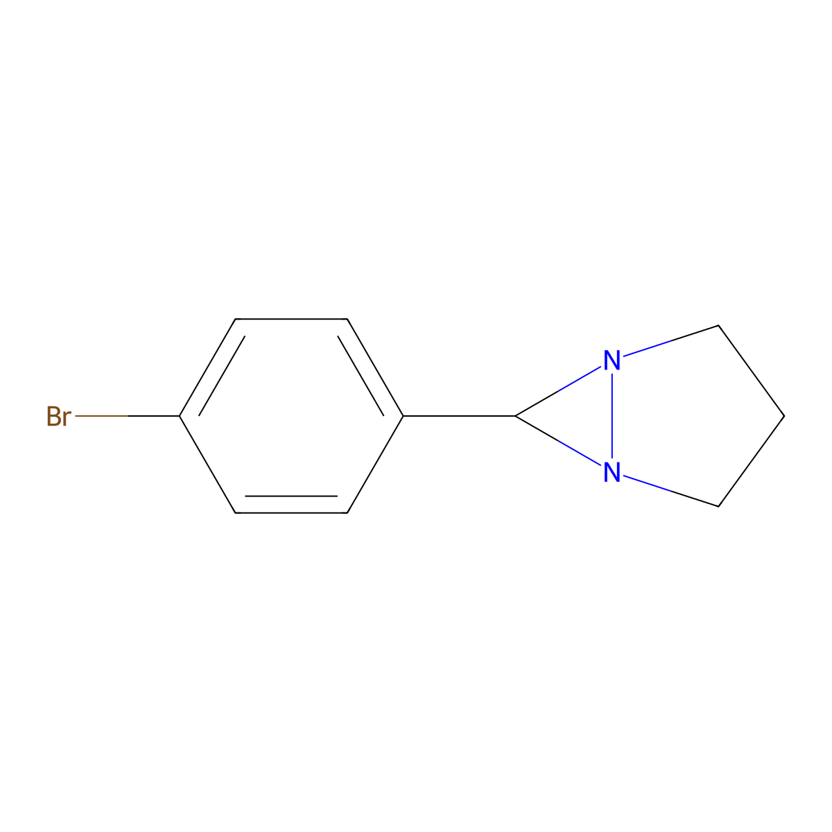 6-(4-Bromophenyl)-1,5-diazabicyclo[3.1.0]hexane molecular structure, CAS 380890-74-4