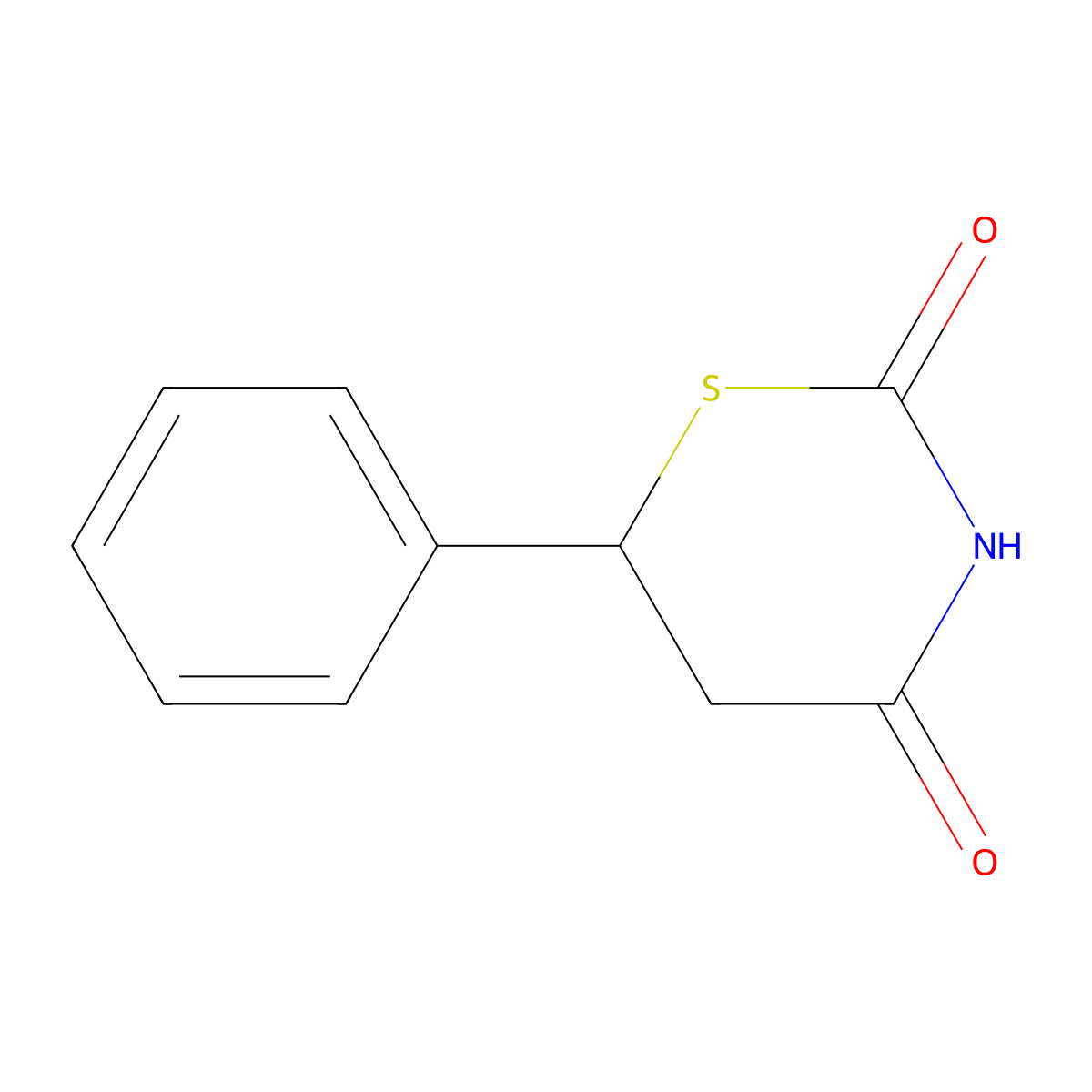 6-Phenyl-1,3-thiazinane-2,4-dione molecular structure, CAS 38090-55-0