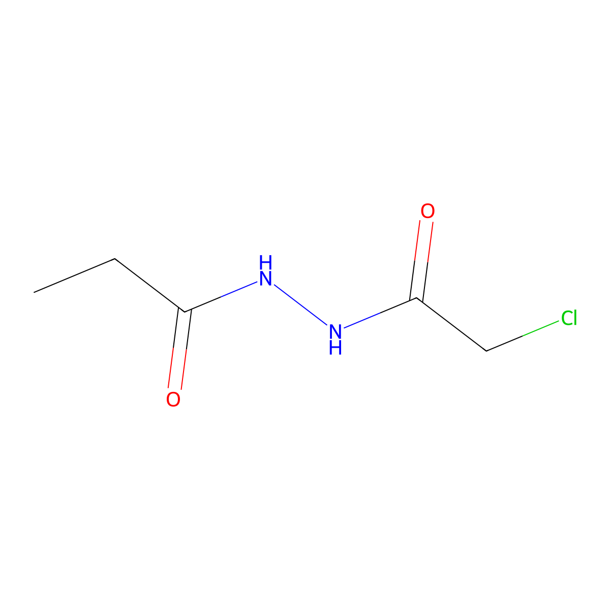 N'-(2-Chloroacetyl)propanohydrazide molecular structure, CAS 38090-72-1