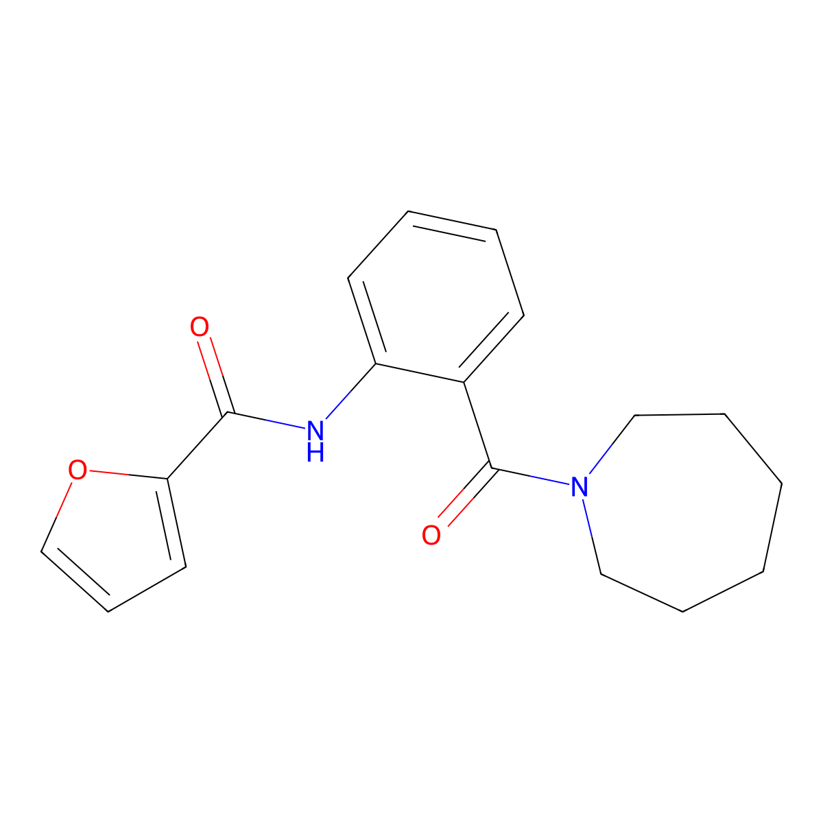 N-[2-(azepane-1-carbonyl)phenyl]furan-2-carboxamide molecular structure, CAS 380903-66-2