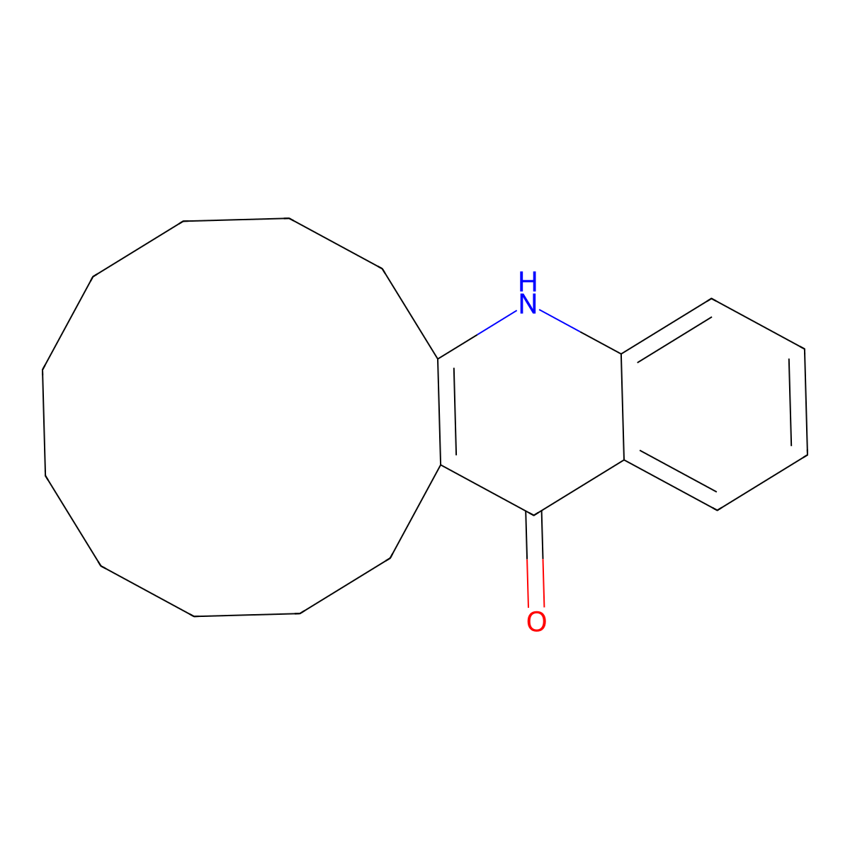 6,7,8,9,10,11,12,13,14,15-decahydrocyclododeca[b]quinolin-16(5H)-one molecular structure, CAS 380904-41-6
