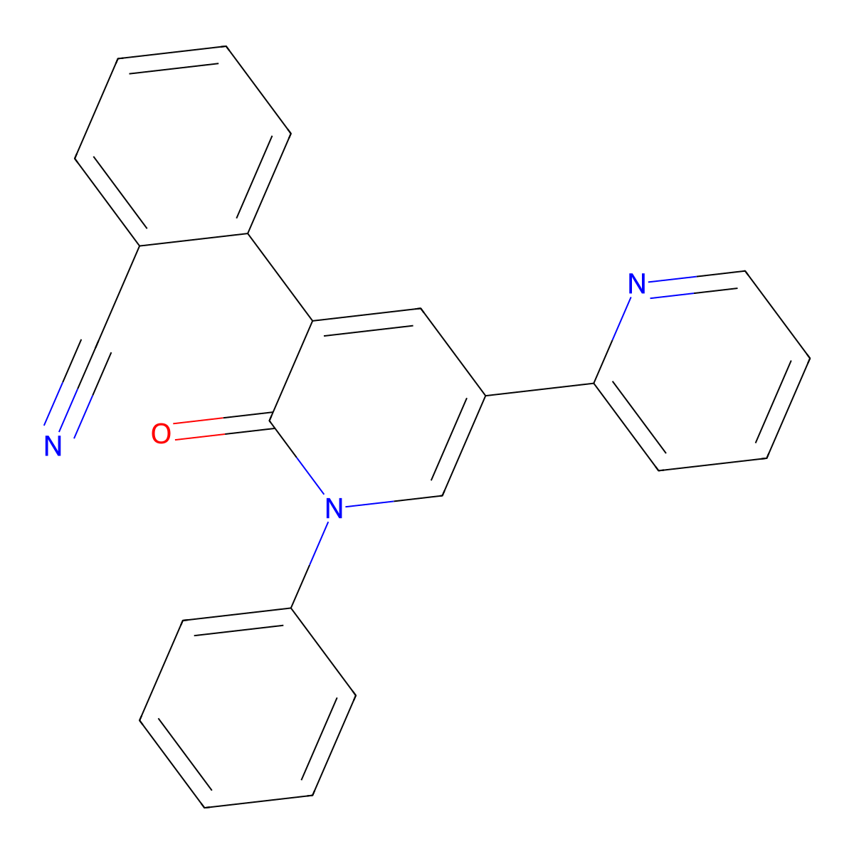Perampanel molecular structure, CAS 380917-97-5