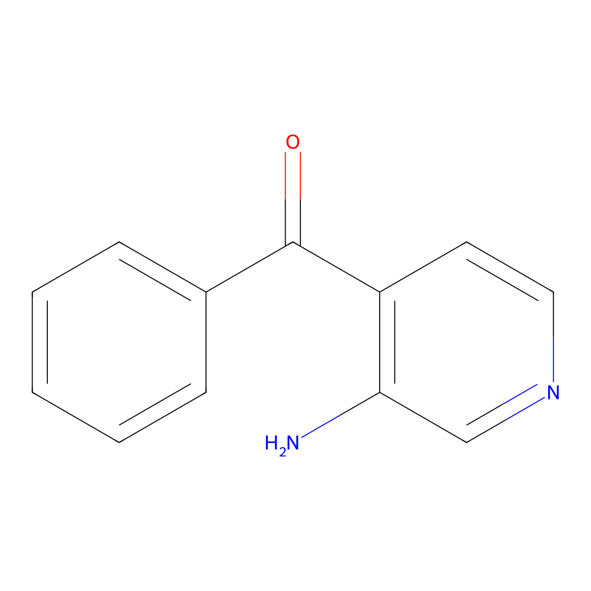 (3-Aminopyridin-4-yl)(phenyl)methanone molecular structure, CAS 3810-11-5