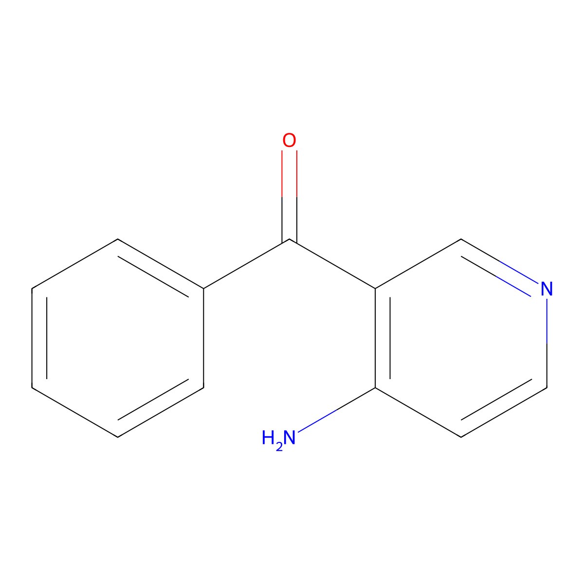 (4-Aminopyridin-3-yl)(phenyl)methanone molecular structure, CAS 3810-12-6