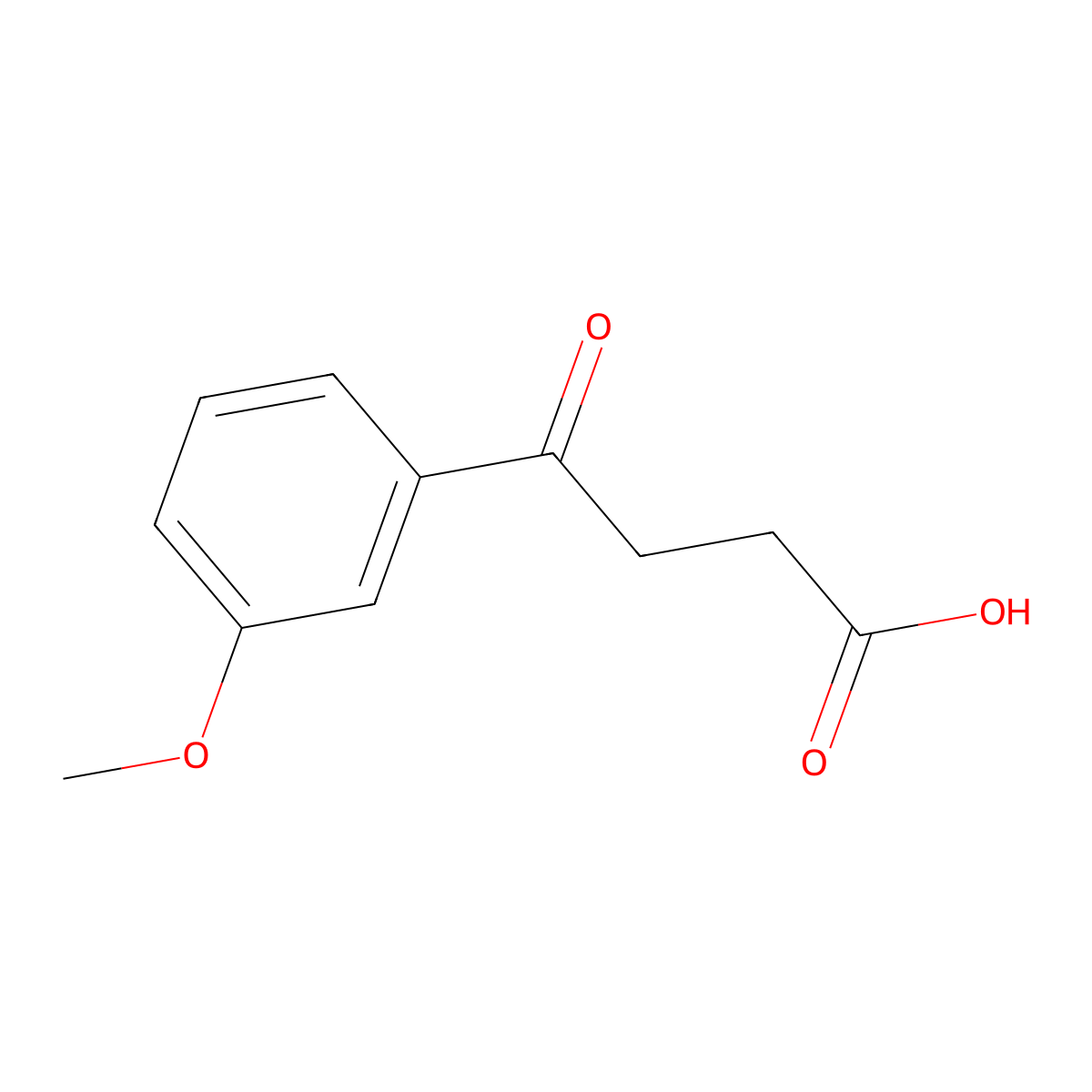 4-(3-Methoxyphenyl)-4-oxobutanoic acid molecular structure, CAS 38102-67-9